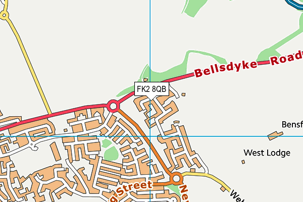 FK2 8QB map - OS VectorMap District (Ordnance Survey)