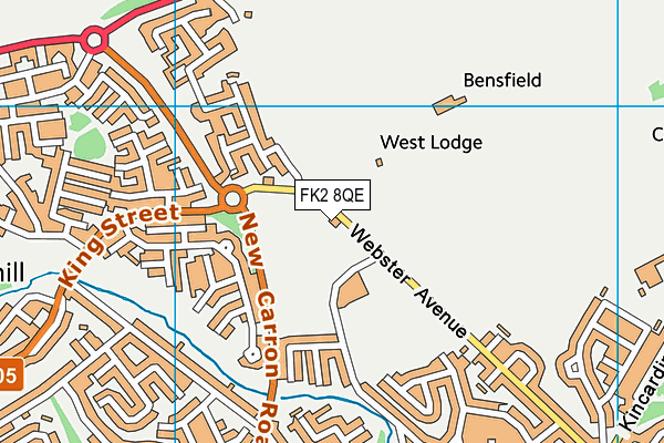 FK2 8QE map - OS VectorMap District (Ordnance Survey)