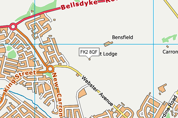 FK2 8QF map - OS VectorMap District (Ordnance Survey)