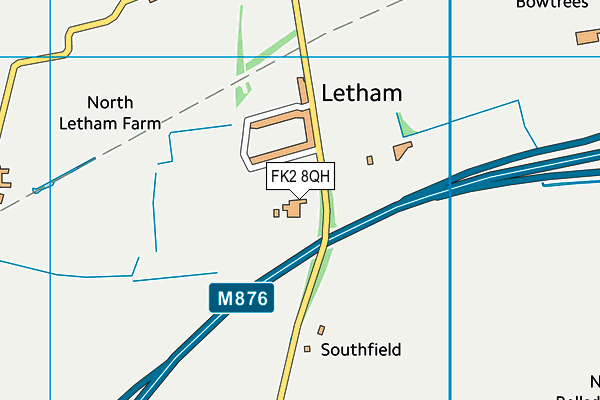 FK2 8QH map - OS VectorMap District (Ordnance Survey)