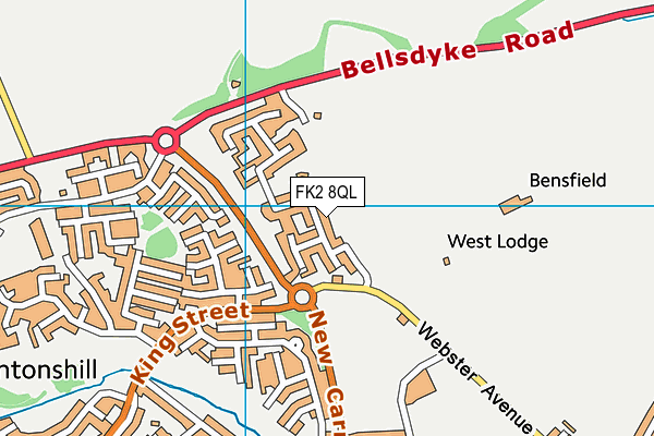 FK2 8QL map - OS VectorMap District (Ordnance Survey)