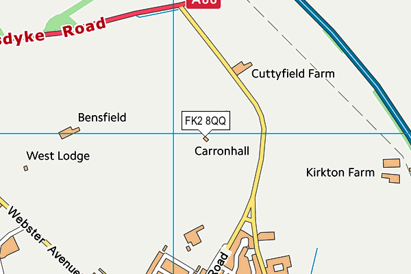 FK2 8QQ map - OS VectorMap District (Ordnance Survey)