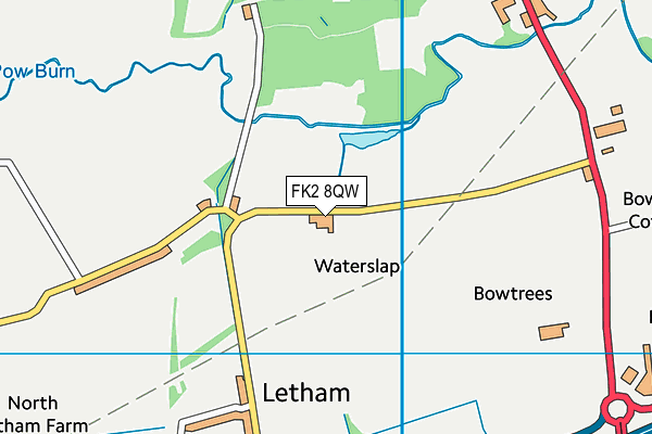 FK2 8QW map - OS VectorMap District (Ordnance Survey)