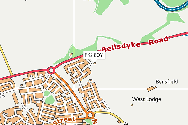 FK2 8QY map - OS VectorMap District (Ordnance Survey)