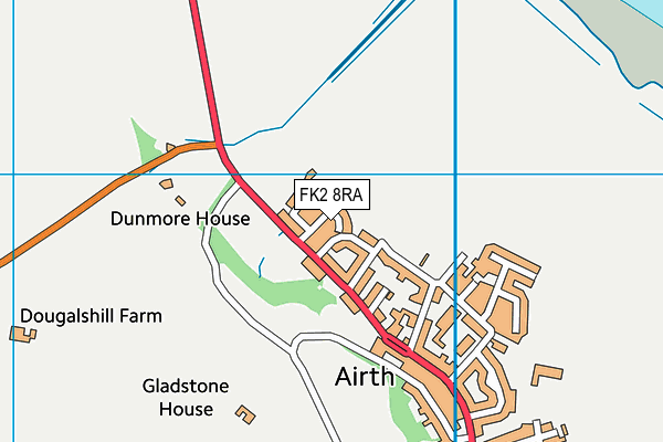 FK2 8RA map - OS VectorMap District (Ordnance Survey)