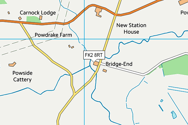 FK2 8RT map - OS VectorMap District (Ordnance Survey)