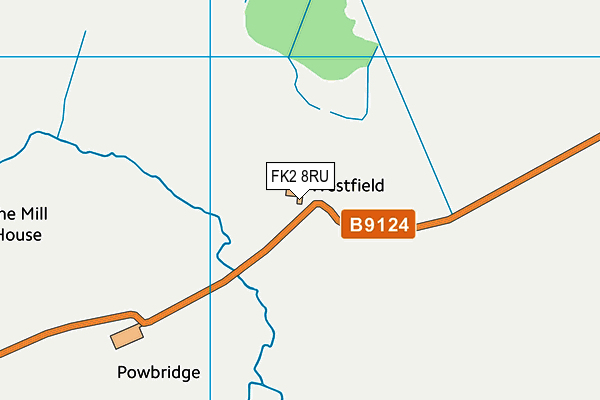 FK2 8RU map - OS VectorMap District (Ordnance Survey)