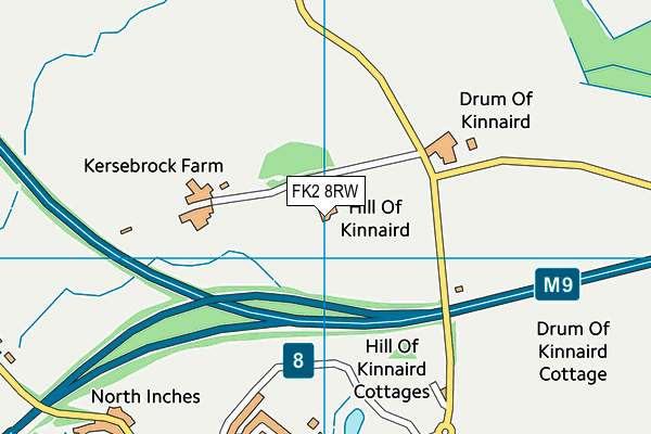 FK2 8RW map - OS VectorMap District (Ordnance Survey)