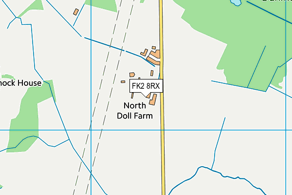 FK2 8RX map - OS VectorMap District (Ordnance Survey)