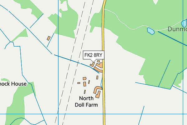 FK2 8RY map - OS VectorMap District (Ordnance Survey)