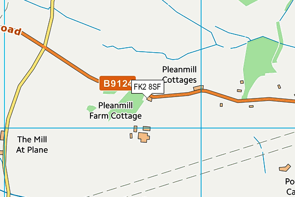 FK2 8SF map - OS VectorMap District (Ordnance Survey)