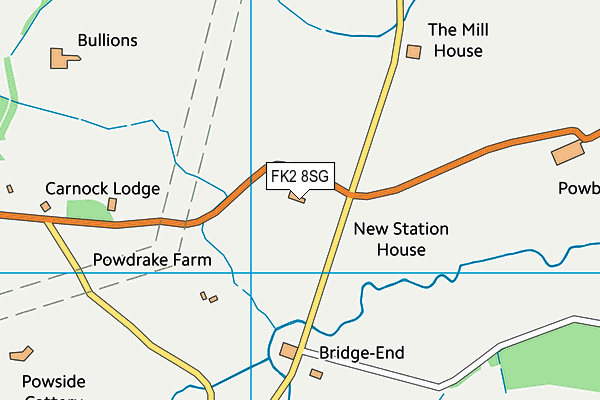 FK2 8SG map - OS VectorMap District (Ordnance Survey)