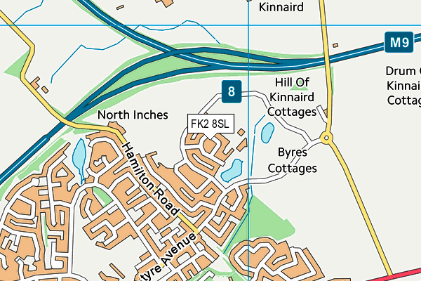 FK2 8SL map - OS VectorMap District (Ordnance Survey)