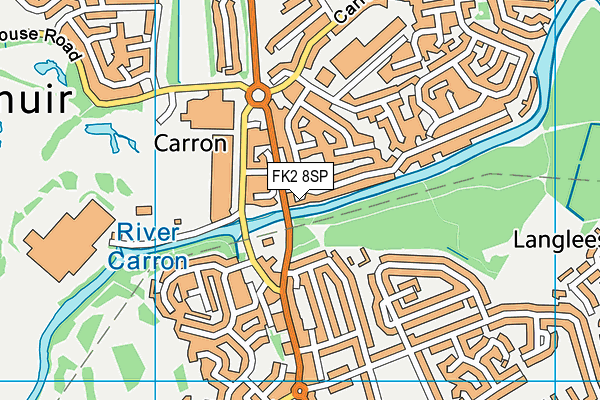 FK2 8SP map - OS VectorMap District (Ordnance Survey)