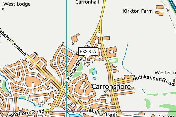 FK2 8TA map - OS VectorMap District (Ordnance Survey)