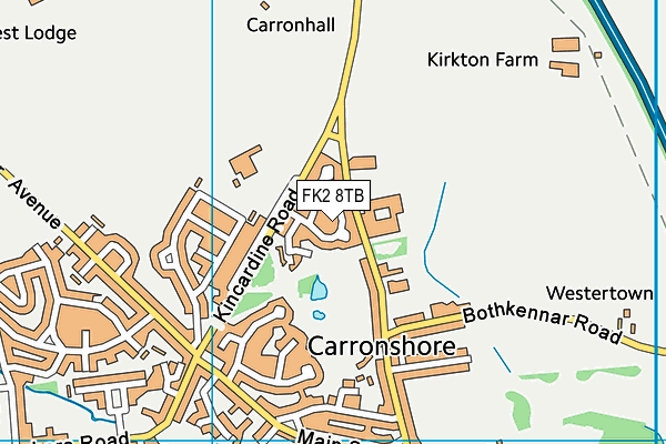 FK2 8TB map - OS VectorMap District (Ordnance Survey)