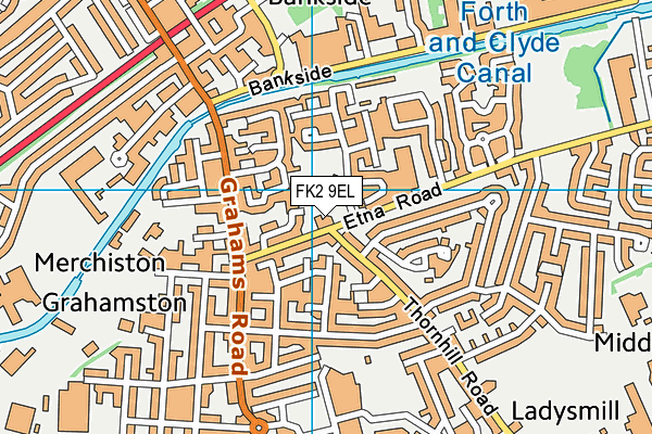 FK2 9EL map - OS VectorMap District (Ordnance Survey)