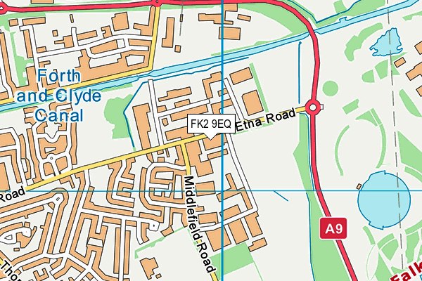FK2 9EQ map - OS VectorMap District (Ordnance Survey)