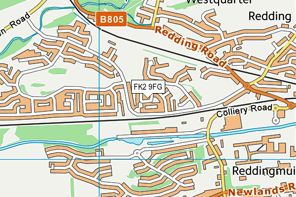 FK2 9FG map - OS VectorMap District (Ordnance Survey)