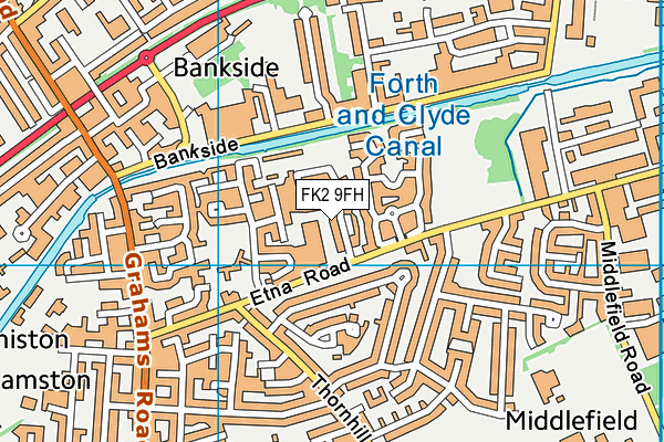 FK2 9FH map - OS VectorMap District (Ordnance Survey)