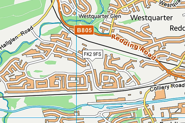 FK2 9FS map - OS VectorMap District (Ordnance Survey)