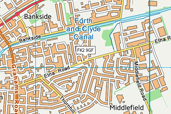 FK2 9GF map - OS VectorMap District (Ordnance Survey)