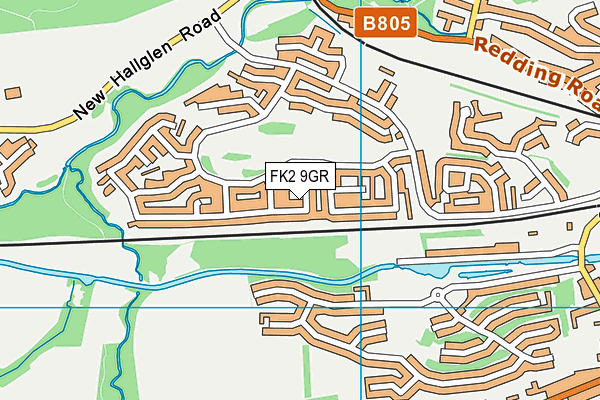 FK2 9GR map - OS VectorMap District (Ordnance Survey)