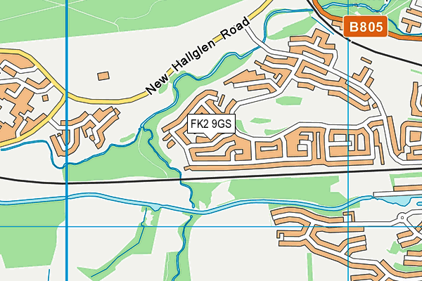 FK2 9GS map - OS VectorMap District (Ordnance Survey)
