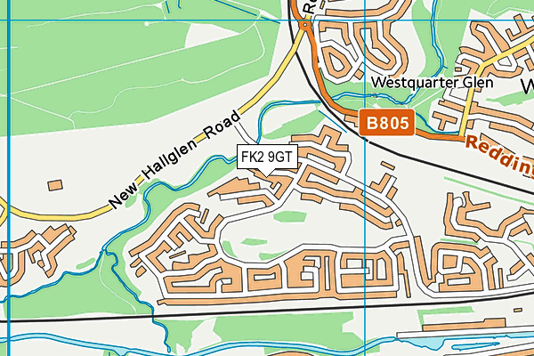 FK2 9GT map - OS VectorMap District (Ordnance Survey)