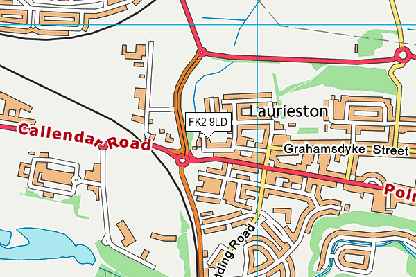 FK2 9LD map - OS VectorMap District (Ordnance Survey)