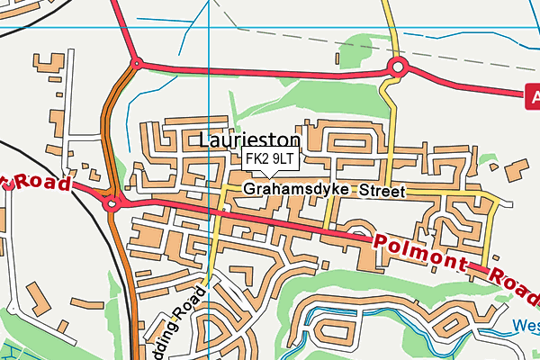 FK2 9LT map - OS VectorMap District (Ordnance Survey)