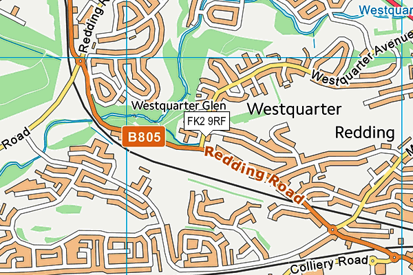 FK2 9RF map - OS VectorMap District (Ordnance Survey)