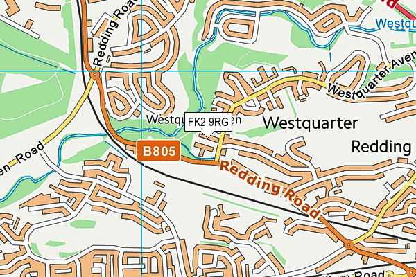 FK2 9RG map - OS VectorMap District (Ordnance Survey)