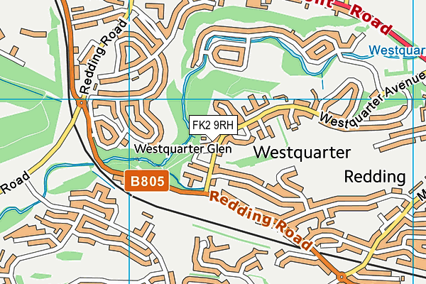 FK2 9RH map - OS VectorMap District (Ordnance Survey)