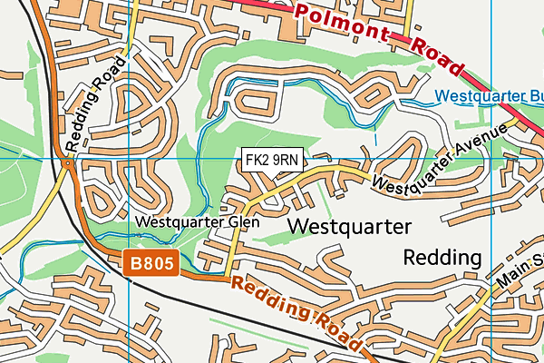 FK2 9RN map - OS VectorMap District (Ordnance Survey)
