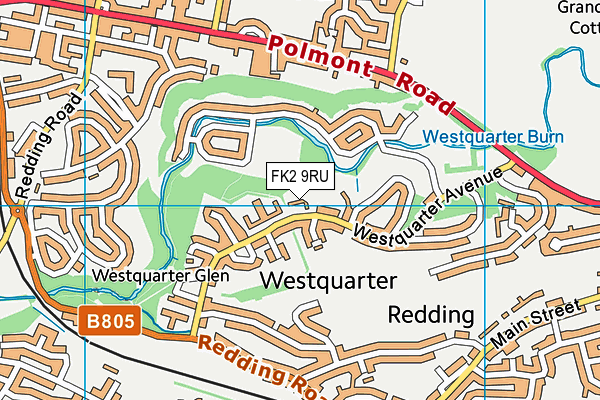 FK2 9RU map - OS VectorMap District (Ordnance Survey)