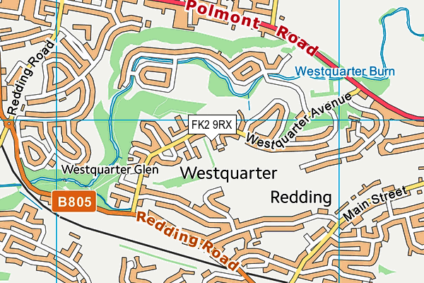 FK2 9RX map - OS VectorMap District (Ordnance Survey)