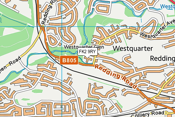 FK2 9RY map - OS VectorMap District (Ordnance Survey)