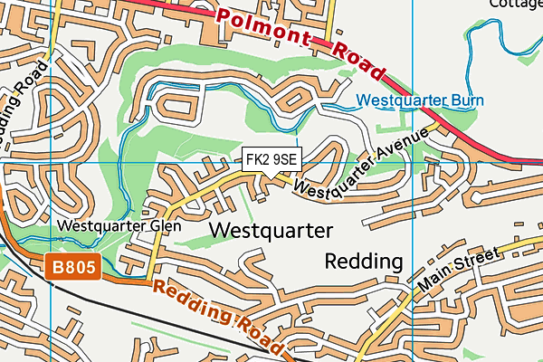 FK2 9SE map - OS VectorMap District (Ordnance Survey)