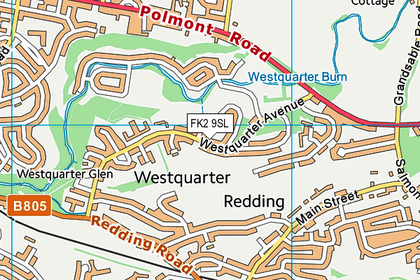 FK2 9SL map - OS VectorMap District (Ordnance Survey)