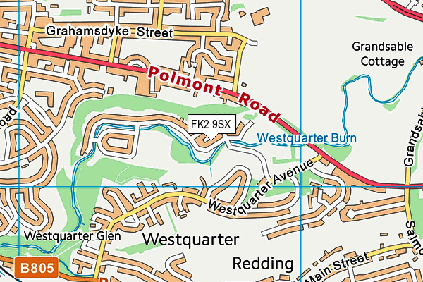 FK2 9SX map - OS VectorMap District (Ordnance Survey)