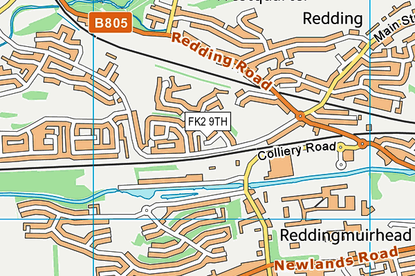 FK2 9TH map - OS VectorMap District (Ordnance Survey)
