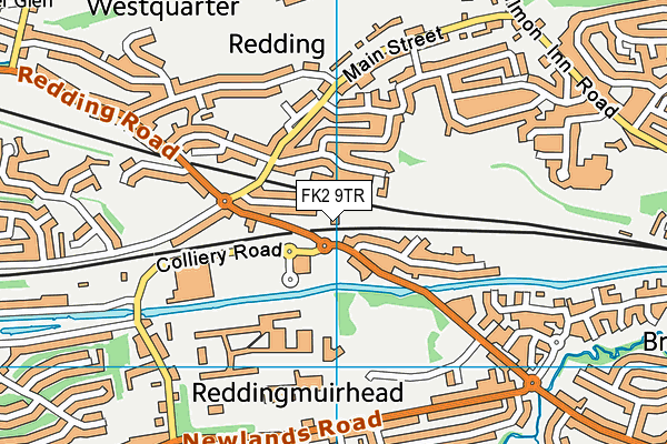 FK2 9TR map - OS VectorMap District (Ordnance Survey)