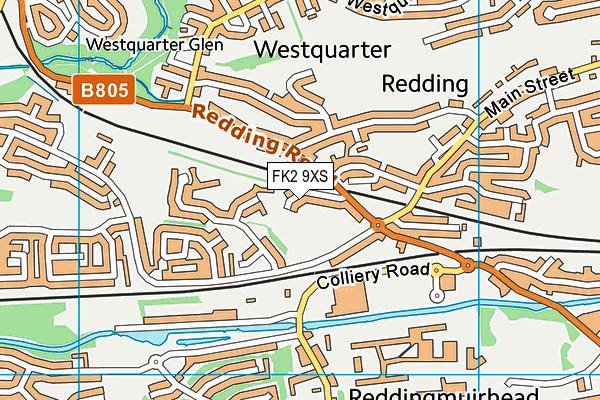 FK2 9XS map - OS VectorMap District (Ordnance Survey)
