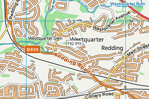 FK2 9YS map - OS VectorMap District (Ordnance Survey)