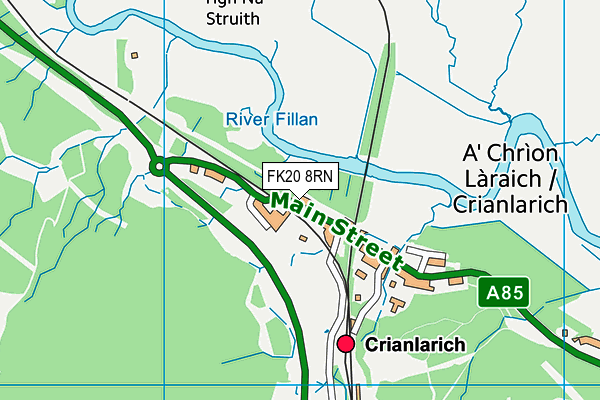 FK20 8RN map - OS VectorMap District (Ordnance Survey)