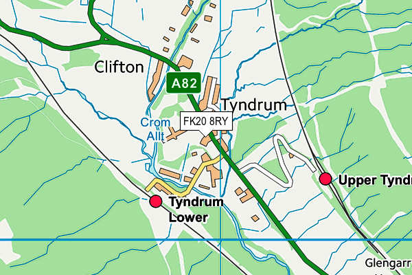 FK20 8RY map - OS VectorMap District (Ordnance Survey)