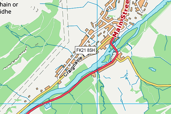 FK21 8SH map - OS VectorMap District (Ordnance Survey)