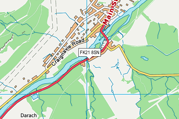 FK21 8SN map - OS VectorMap District (Ordnance Survey)