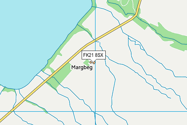 FK21 8SX map - OS VectorMap District (Ordnance Survey)
